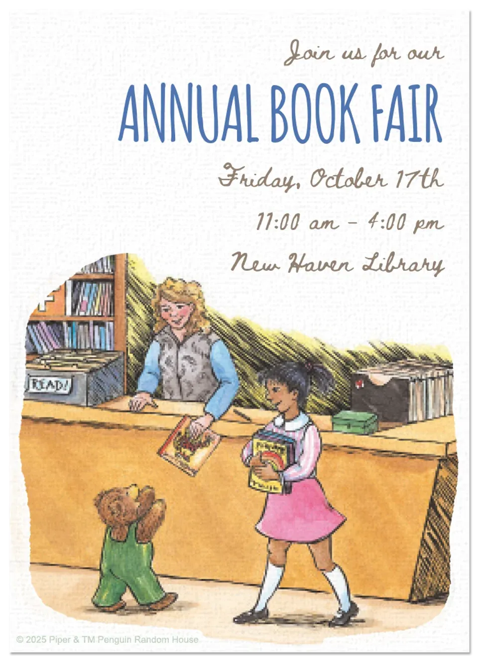 Corduroy | Book Fair card