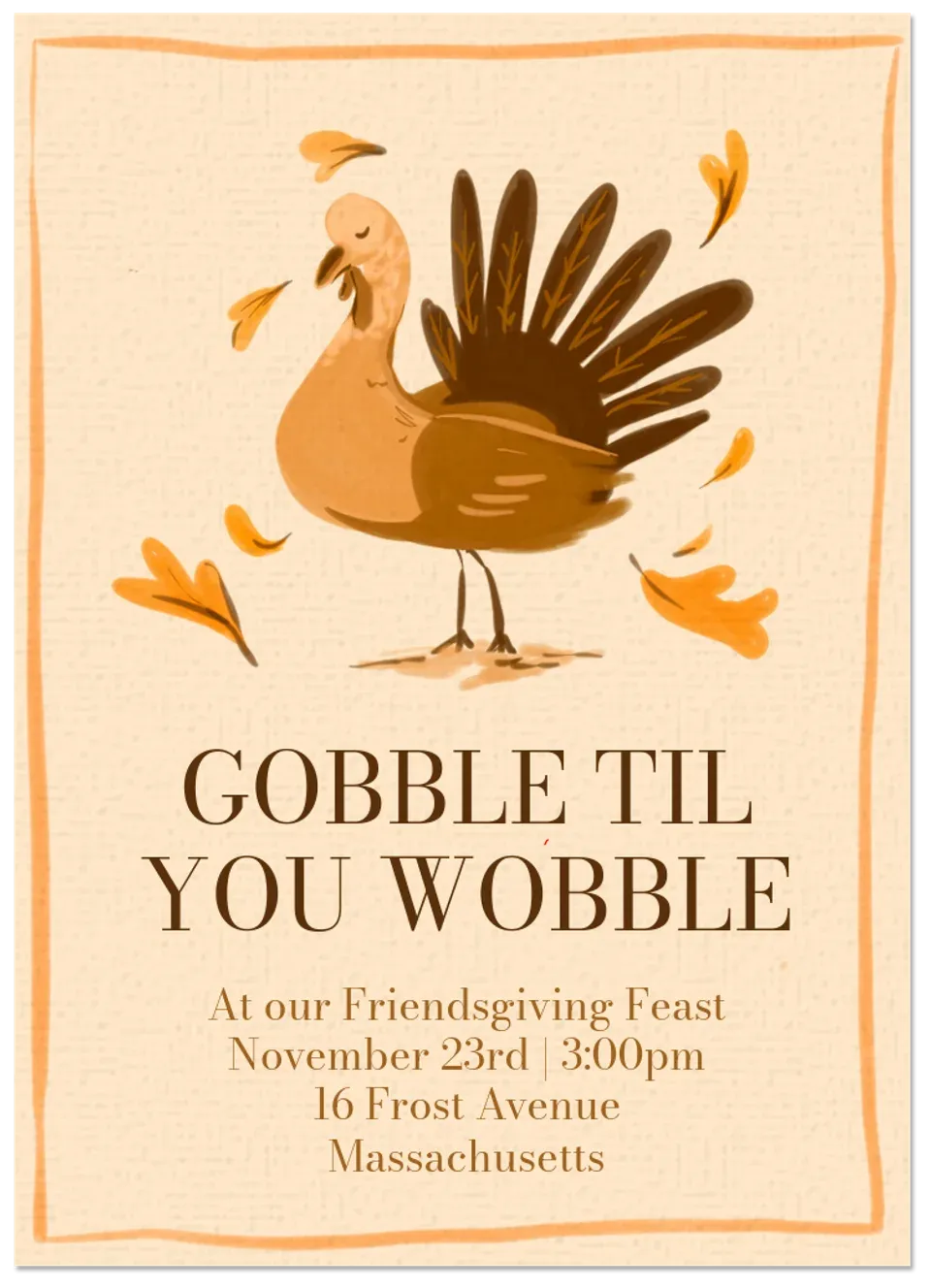 Gobble til You Wobble card