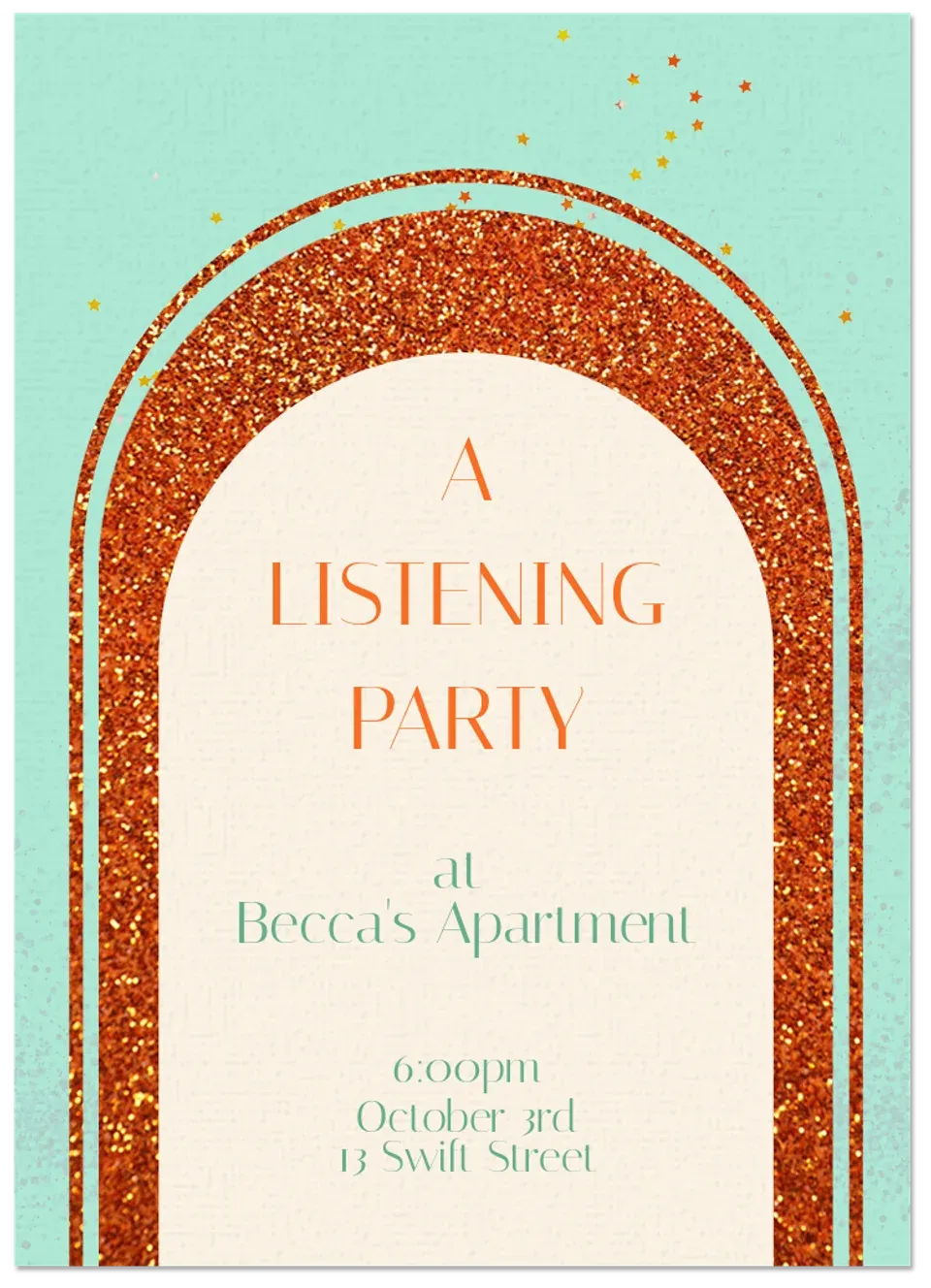 The Life of a Listening Party card