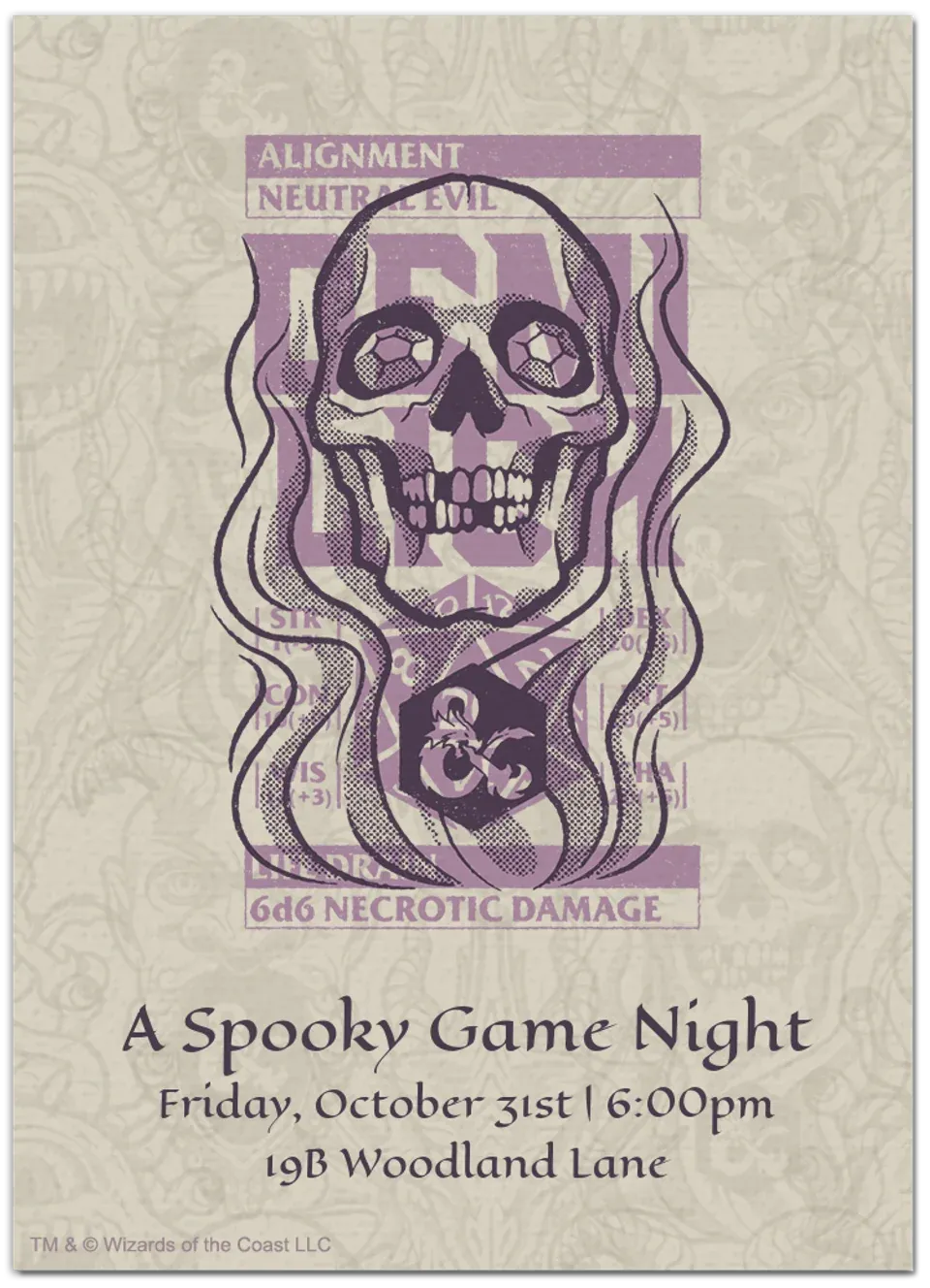 Dungeons & Dragons | Halloween Monsters card