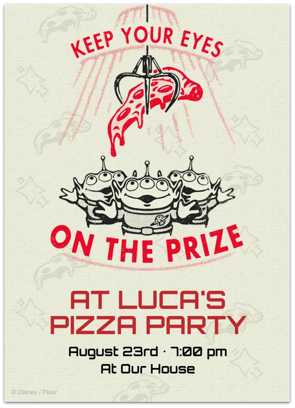 Toy Story | Pizza Planet card