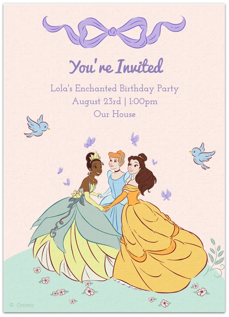 Disney Princess Friends card