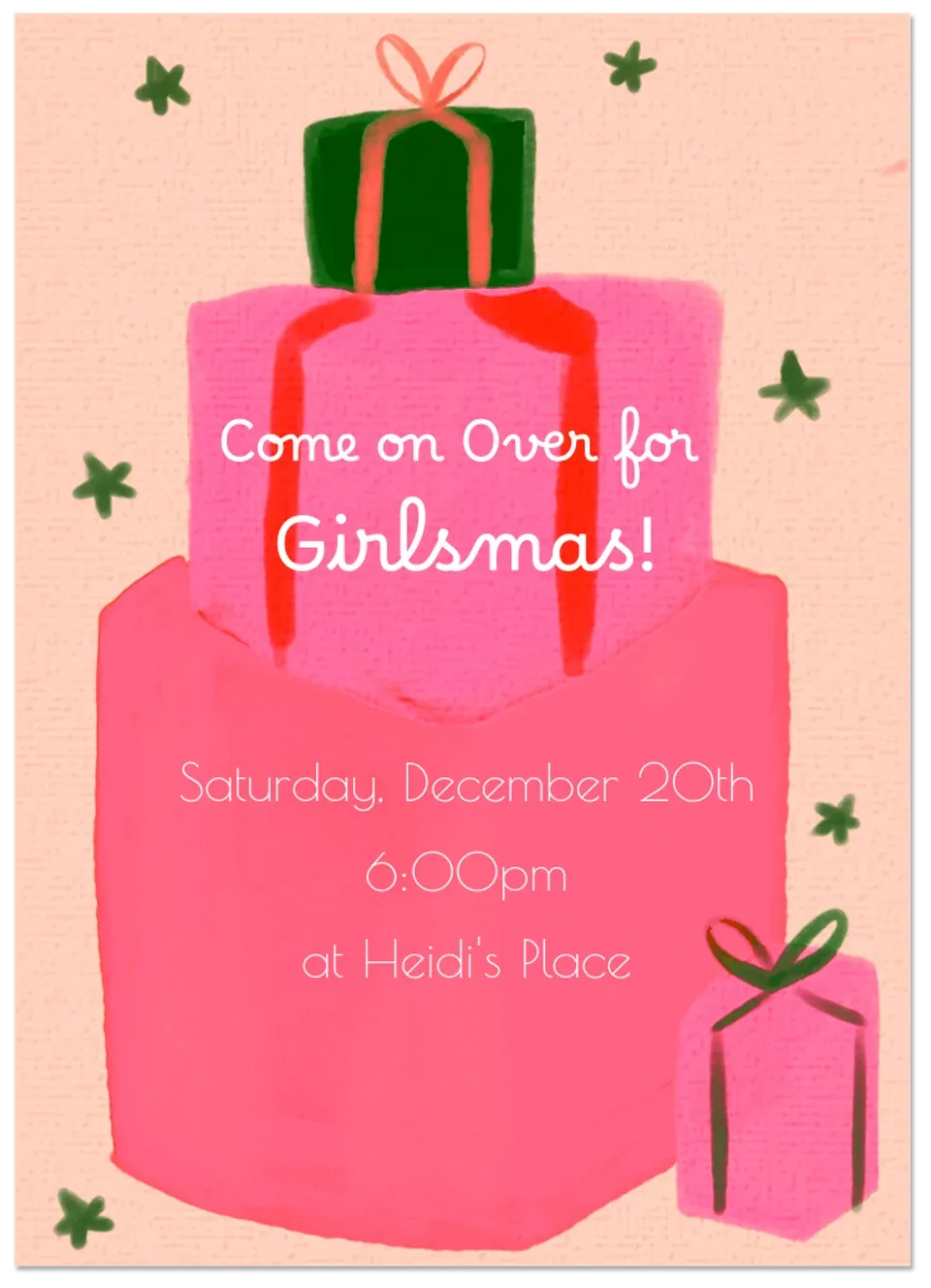 Girlsmas card