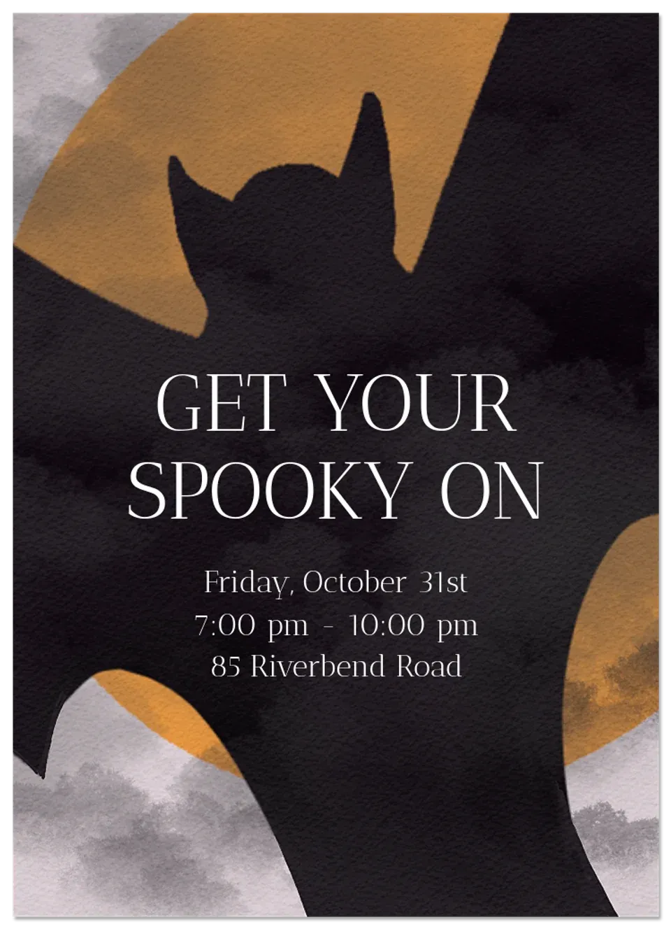 Spooky Costume Party card