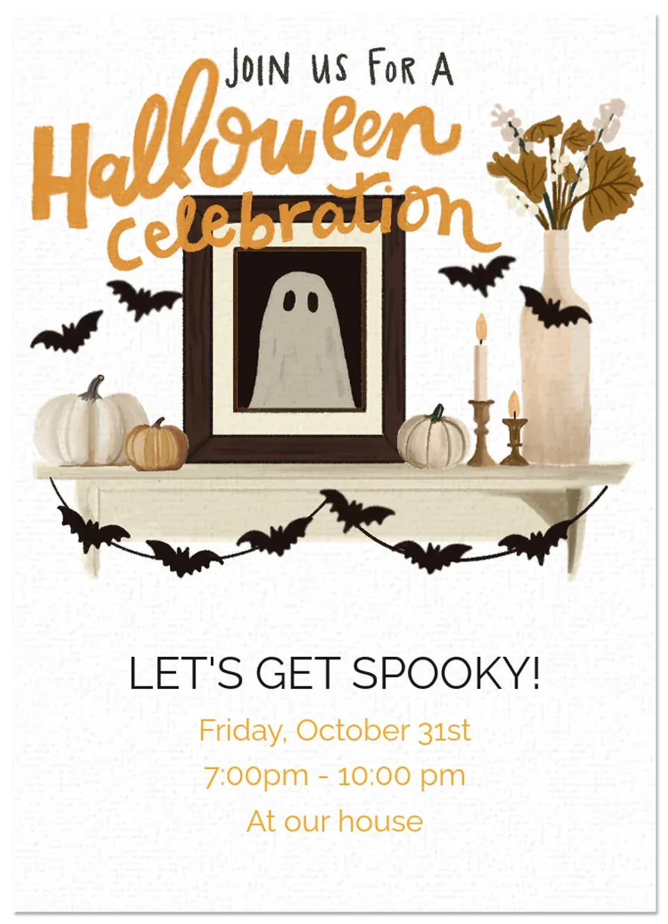 Minimalist Halloween card