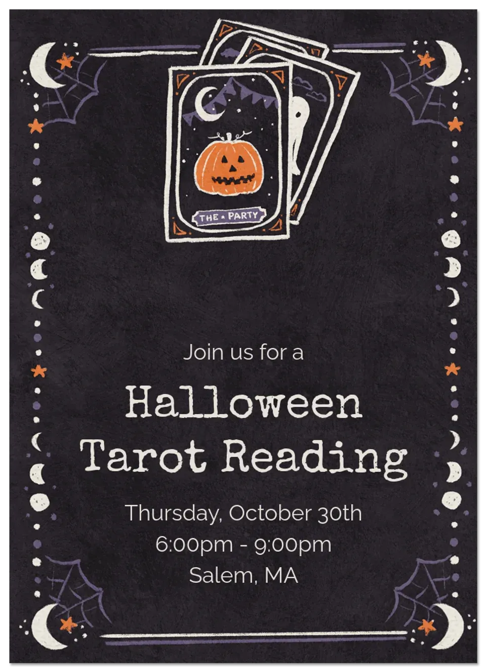 Tarot Halloween card
