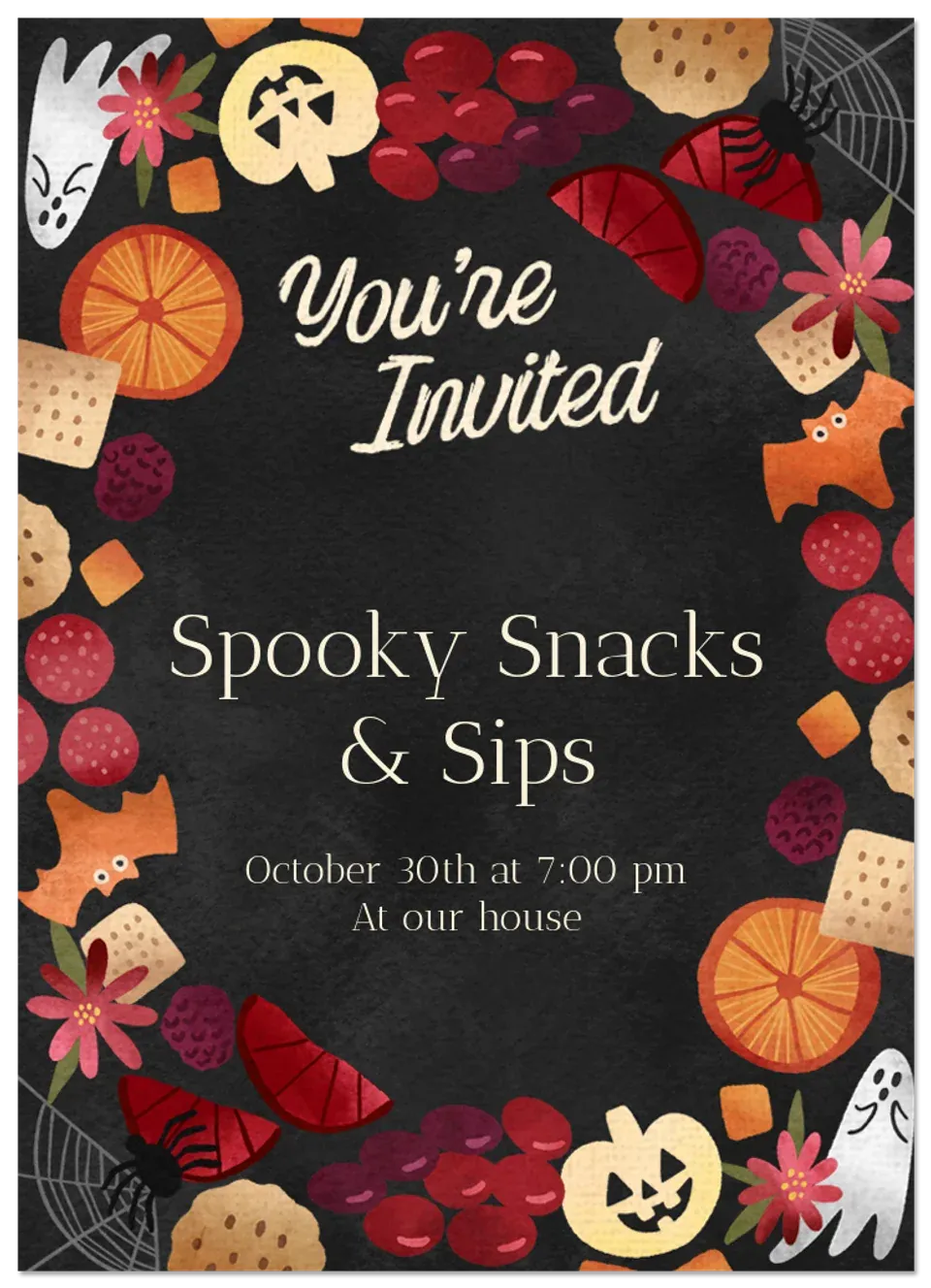 Halloween Charcuterie card