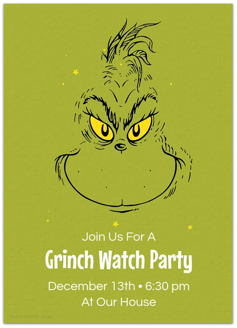 Dr. Seuss | Grinch Classic card