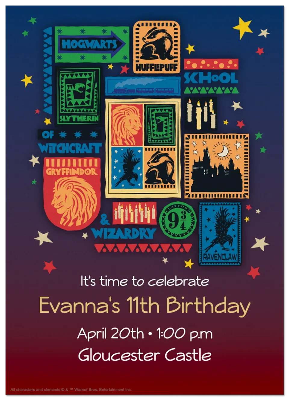 Harry Potter | Patchwork card