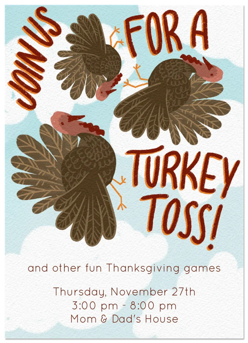Turkey Toss card