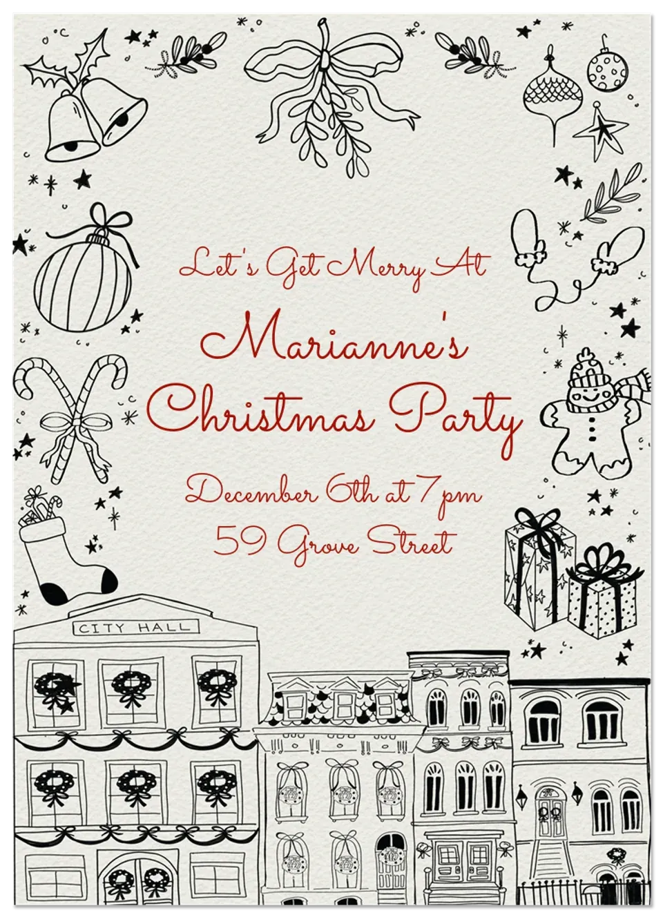 Christmas In The City card