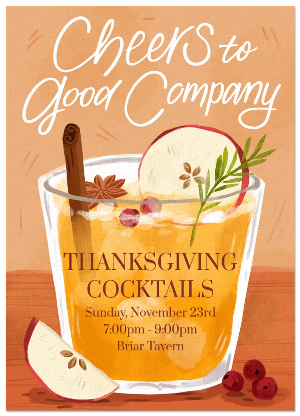 Cozy Thanksgiving Drinks card