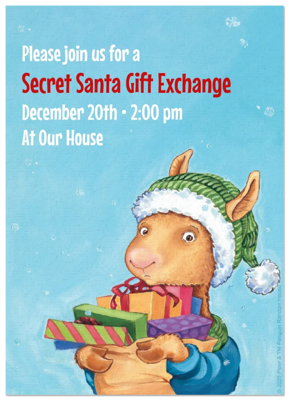 Llama Llama Holidays card