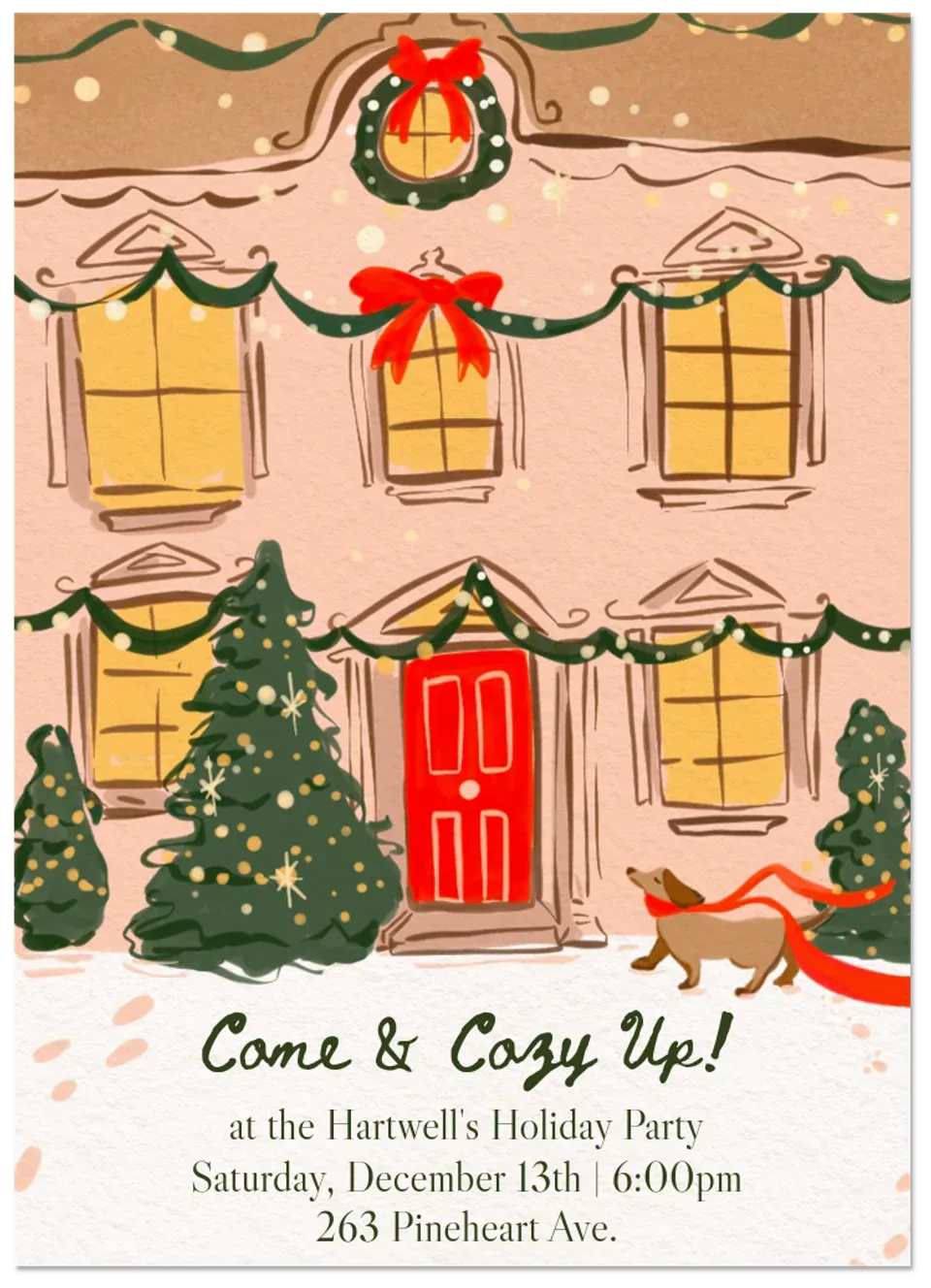Cozy Up card