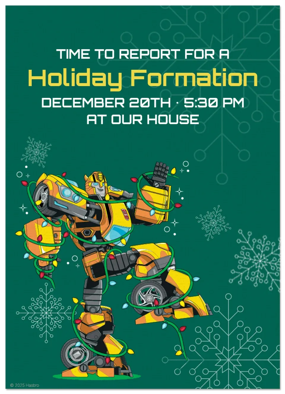Transformers | Holiday card