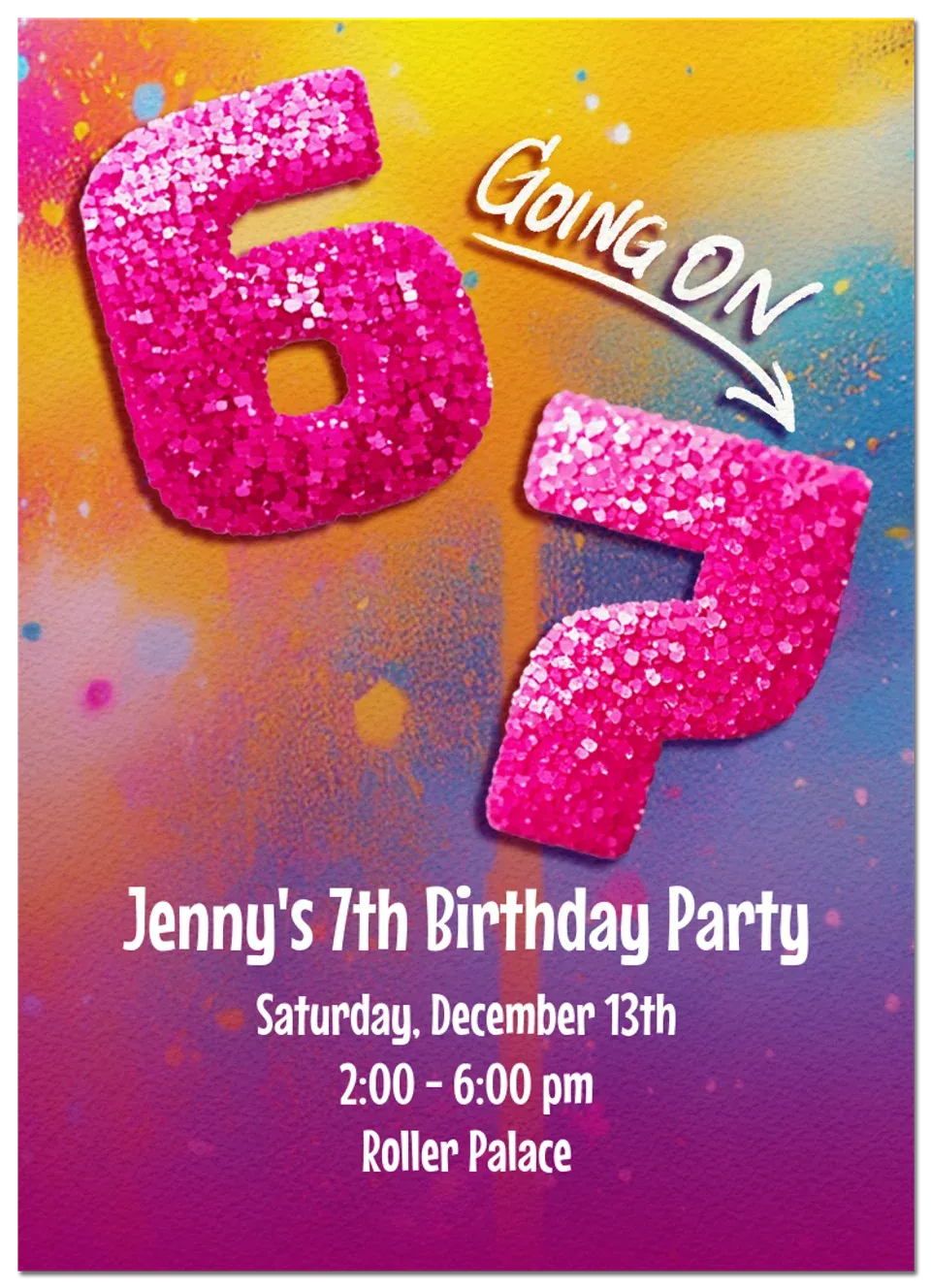 Six Seven Sparkle card