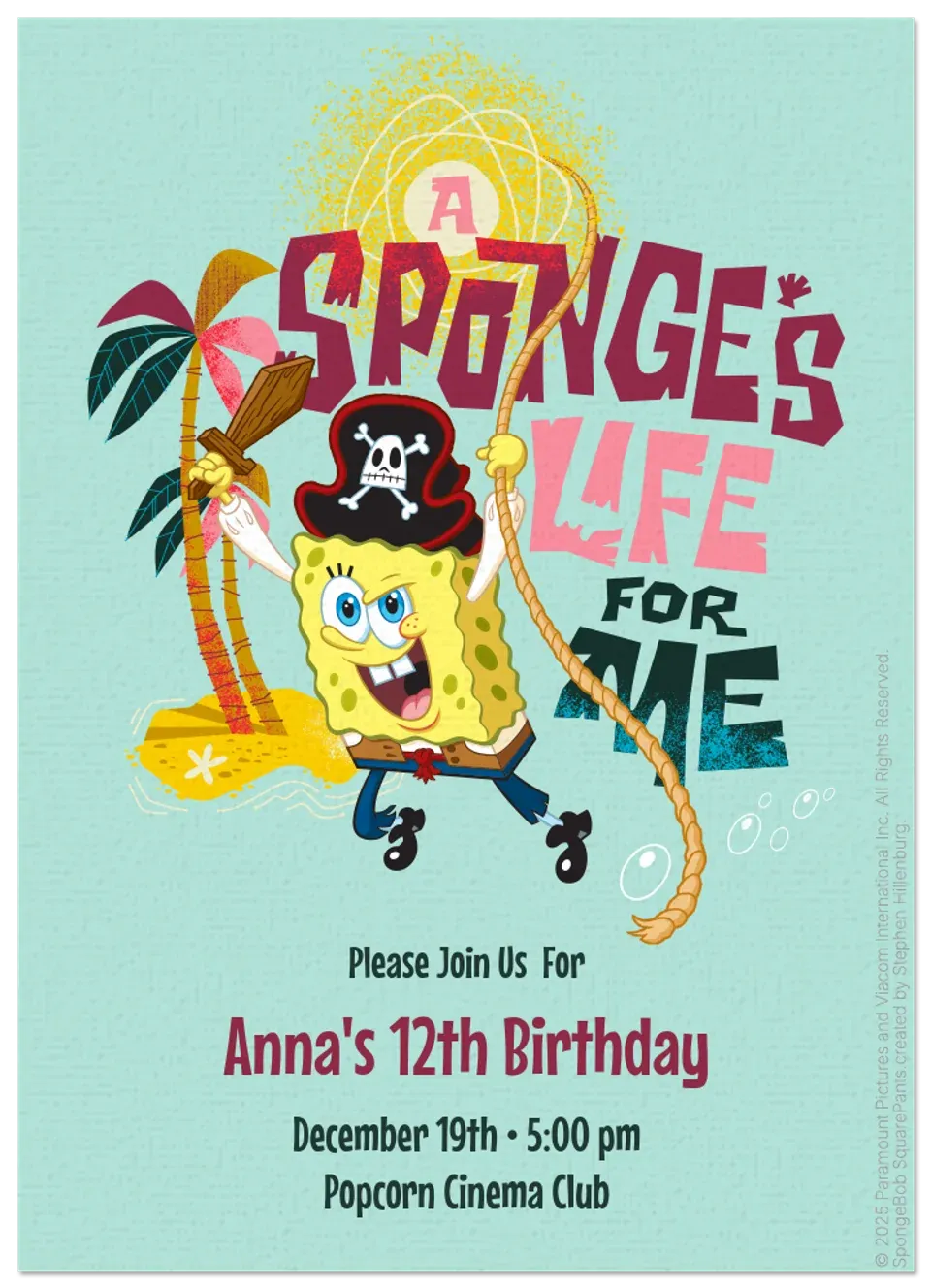 SpongeBob | Movie Birthday card