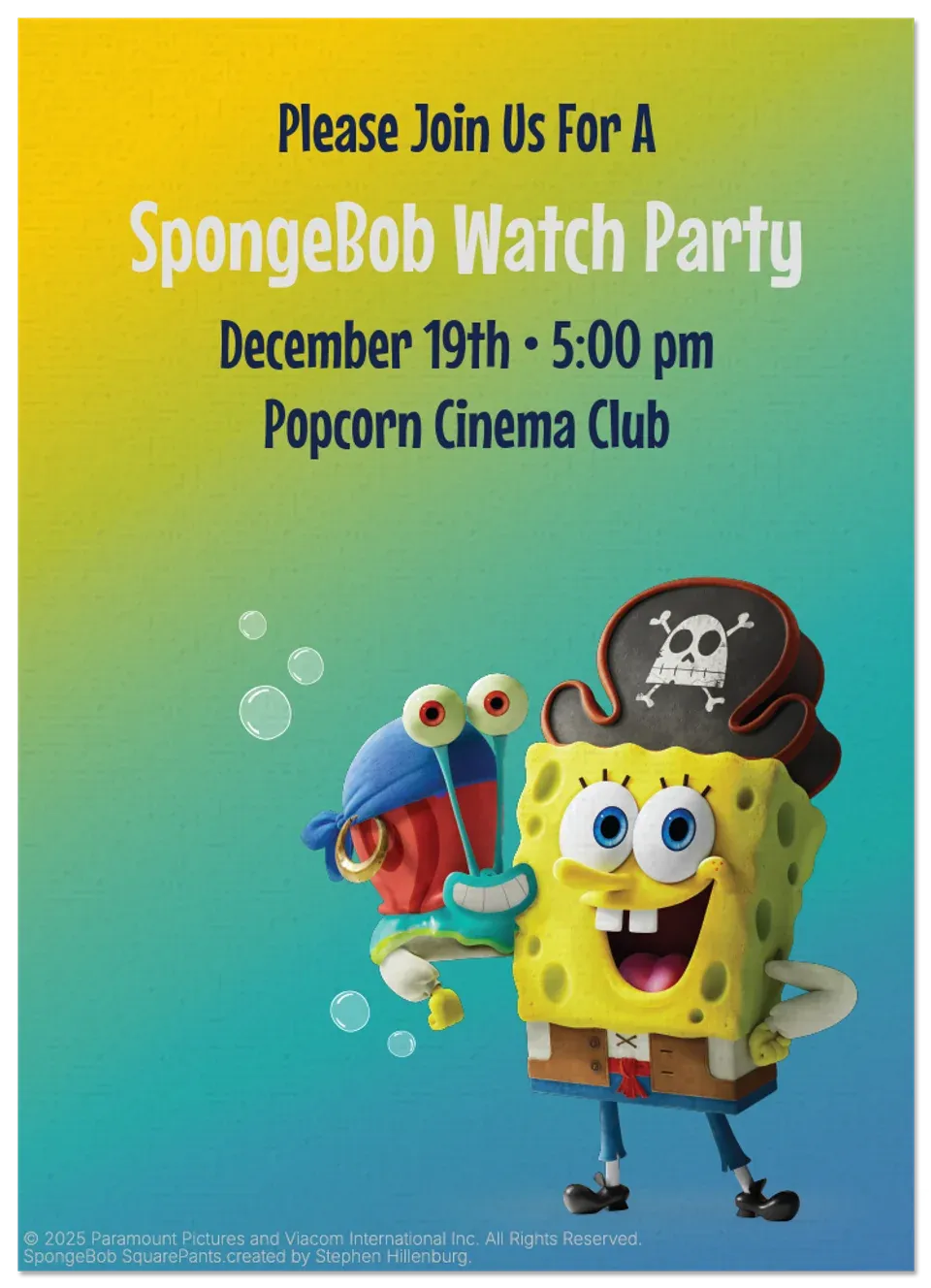 SpongeBob | Watch Party card