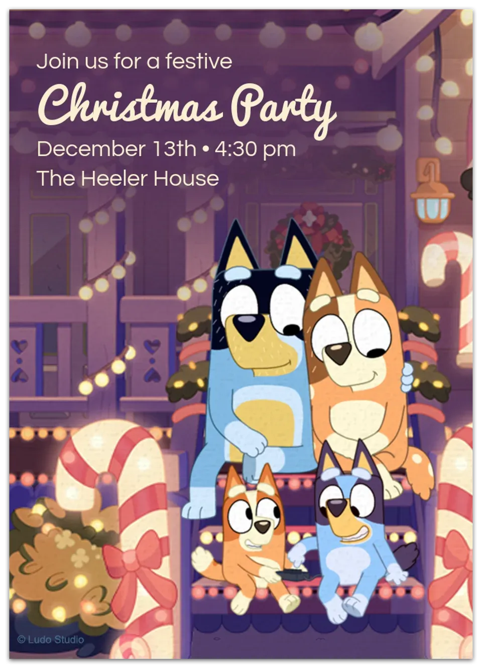 Bluey | Christmas card