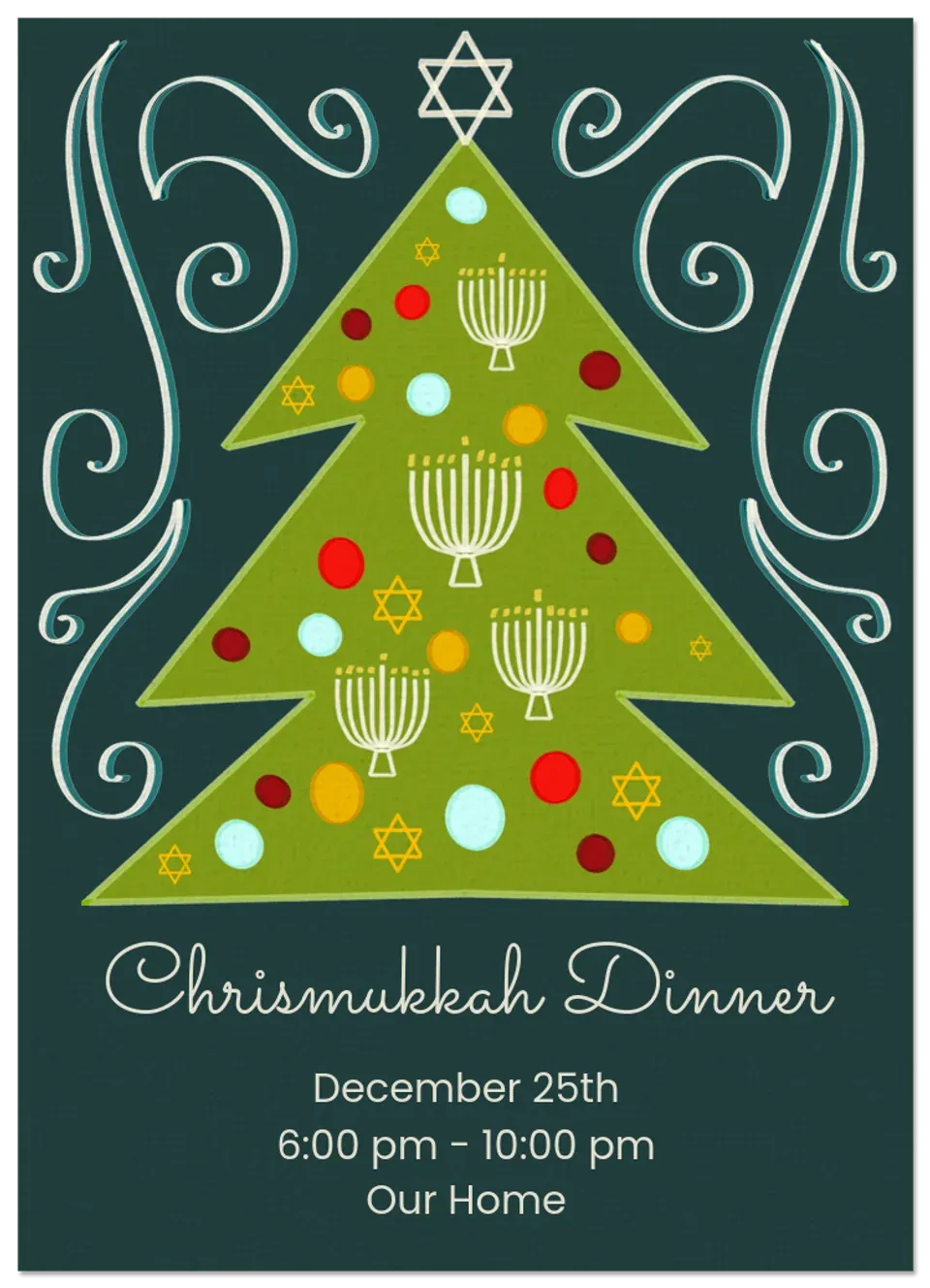 Chrismukkah Tree card