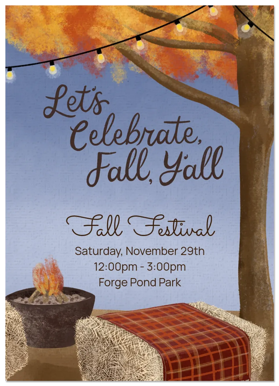 Fall Backyard Party card