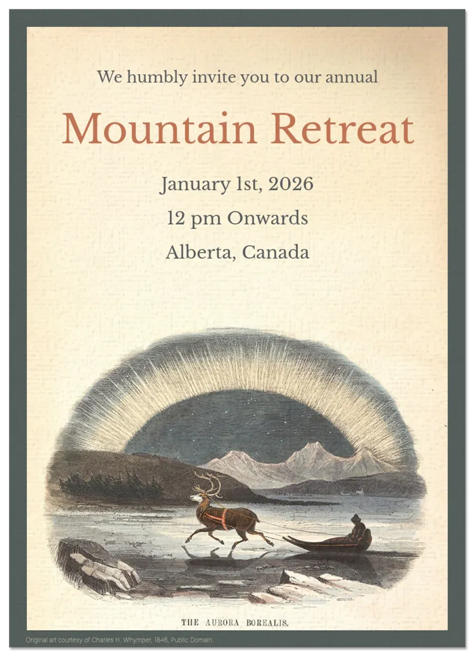 Mountain Retreat card