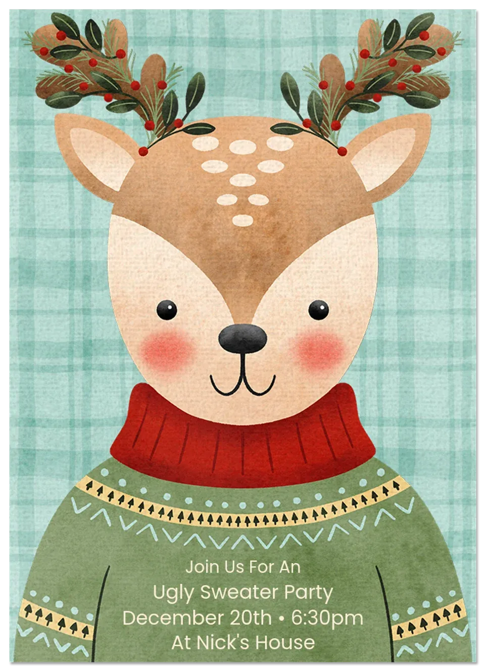 Critter Ugly Sweater card