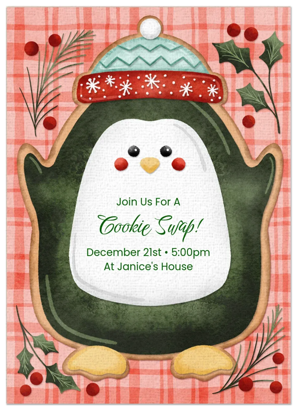 Critter Cookie Swap card