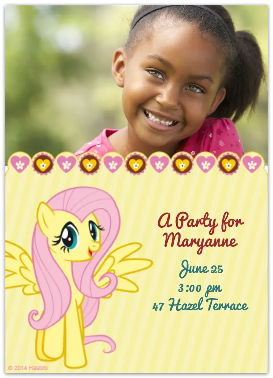 Fluttershy Photo  card