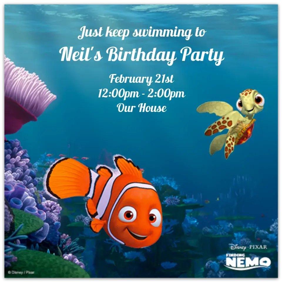 Finding Nemo card