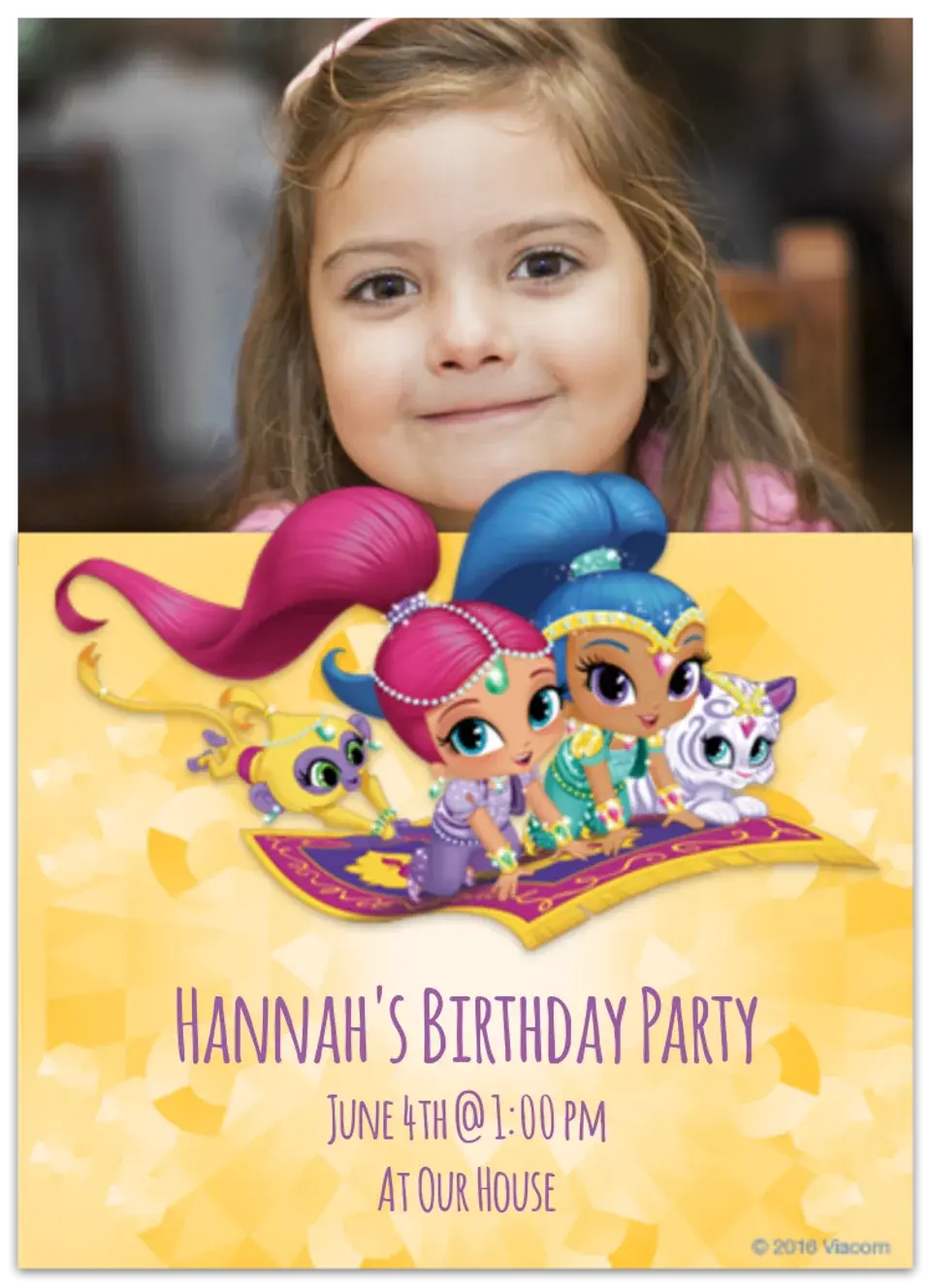 Shimmer and Shine Photo card
