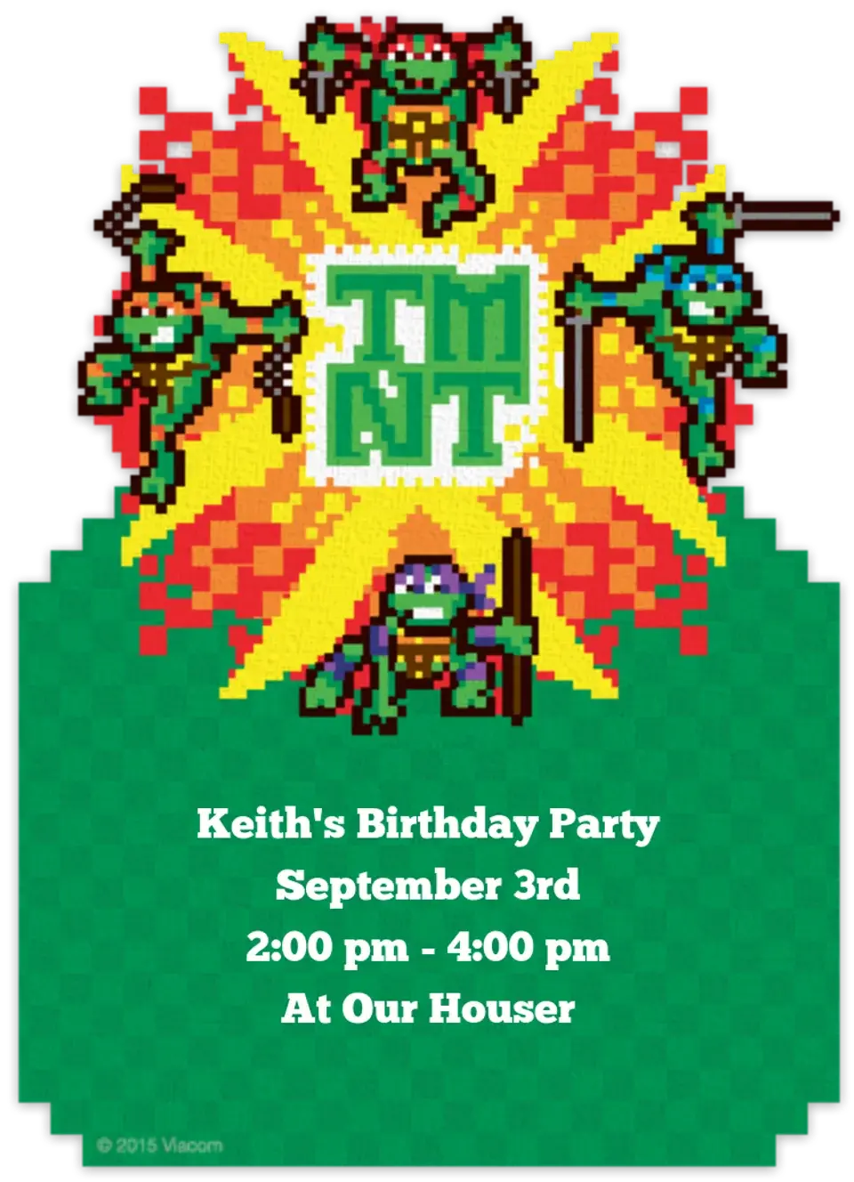 TMNT 8-Bit card