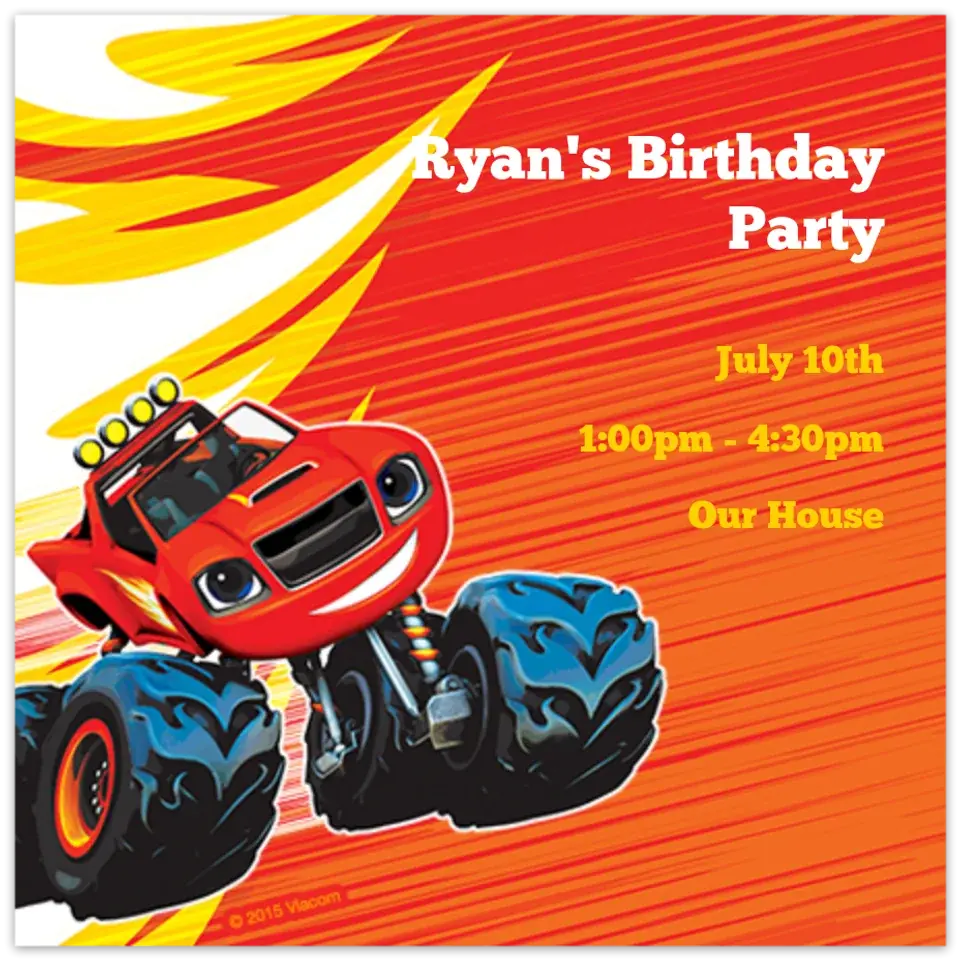 Blaze Vroooom card image