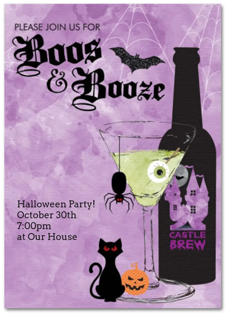 Boos & Booze card