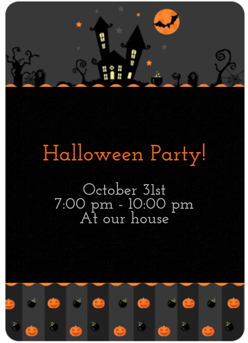 Halloween card