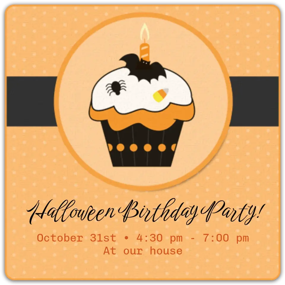 Halloween Birthday card