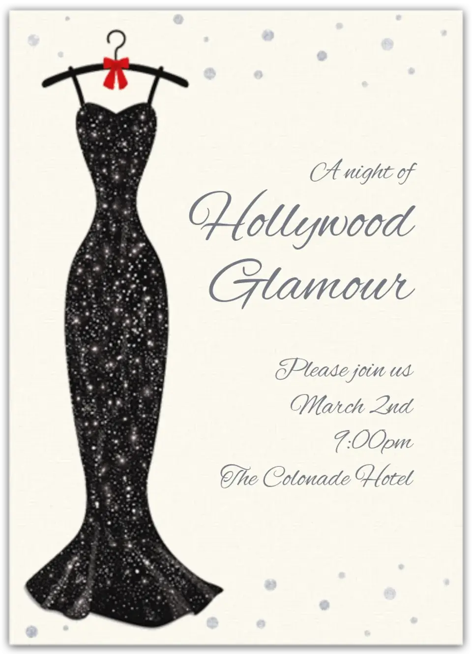 Hollywood Glam card