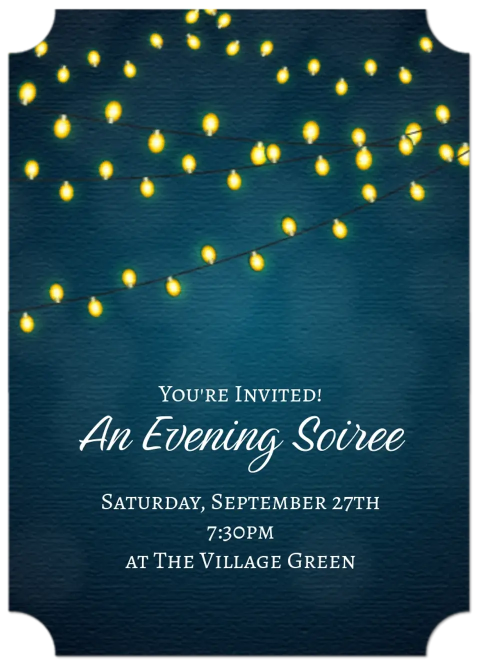 Evening Celebration card