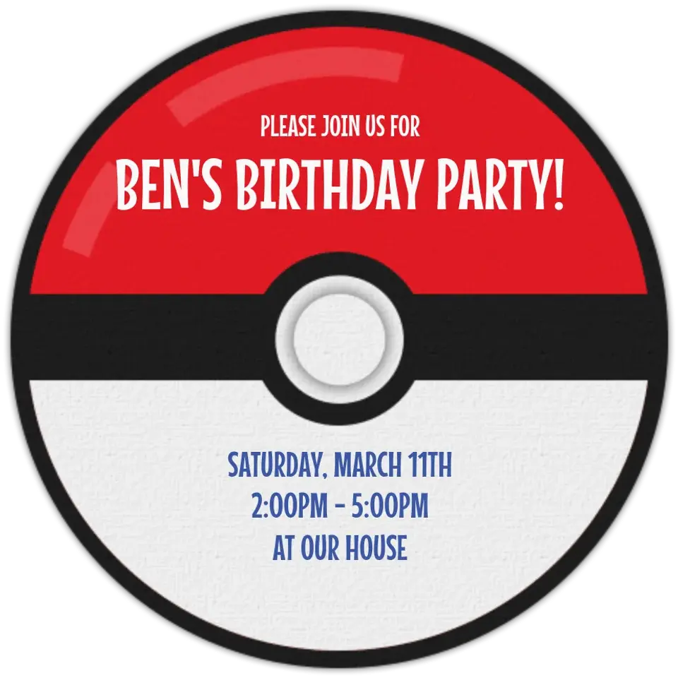 Trainer Party card