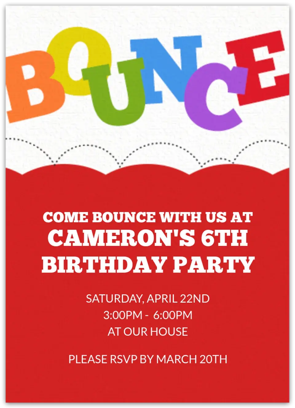 Bounce card