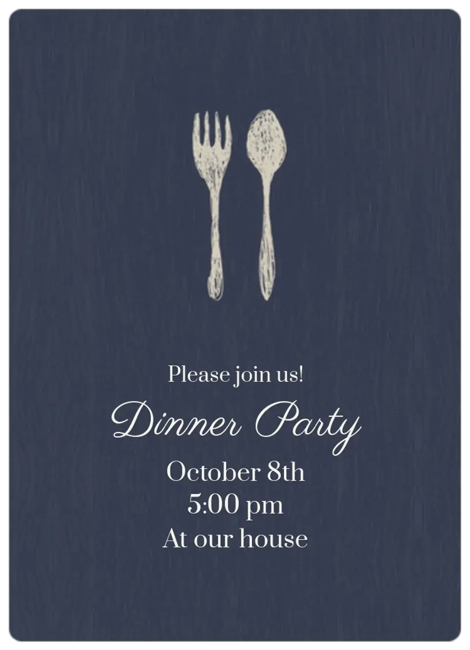 Fork & Spoon card