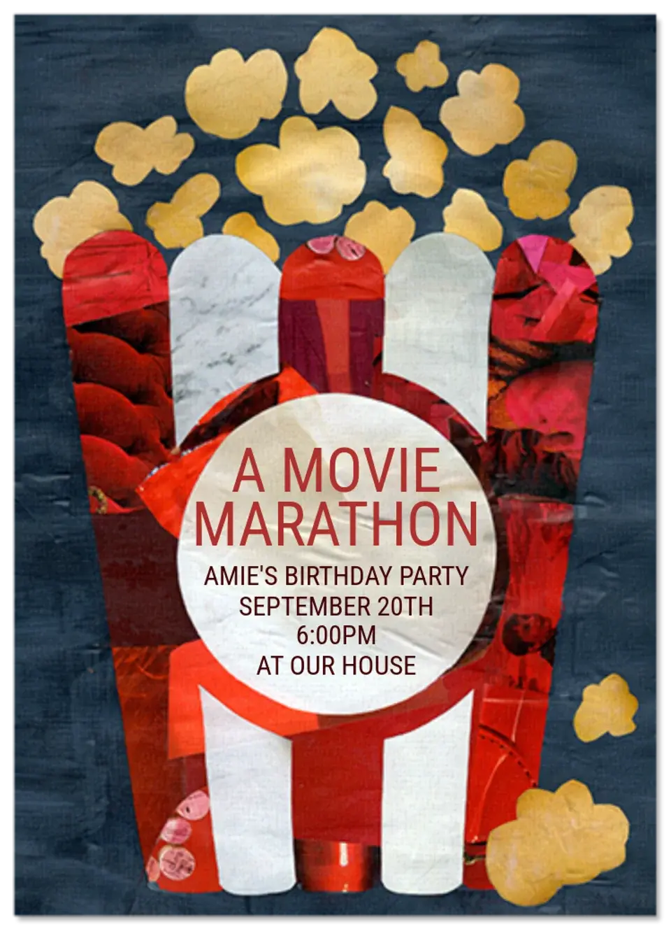 Movie Night card