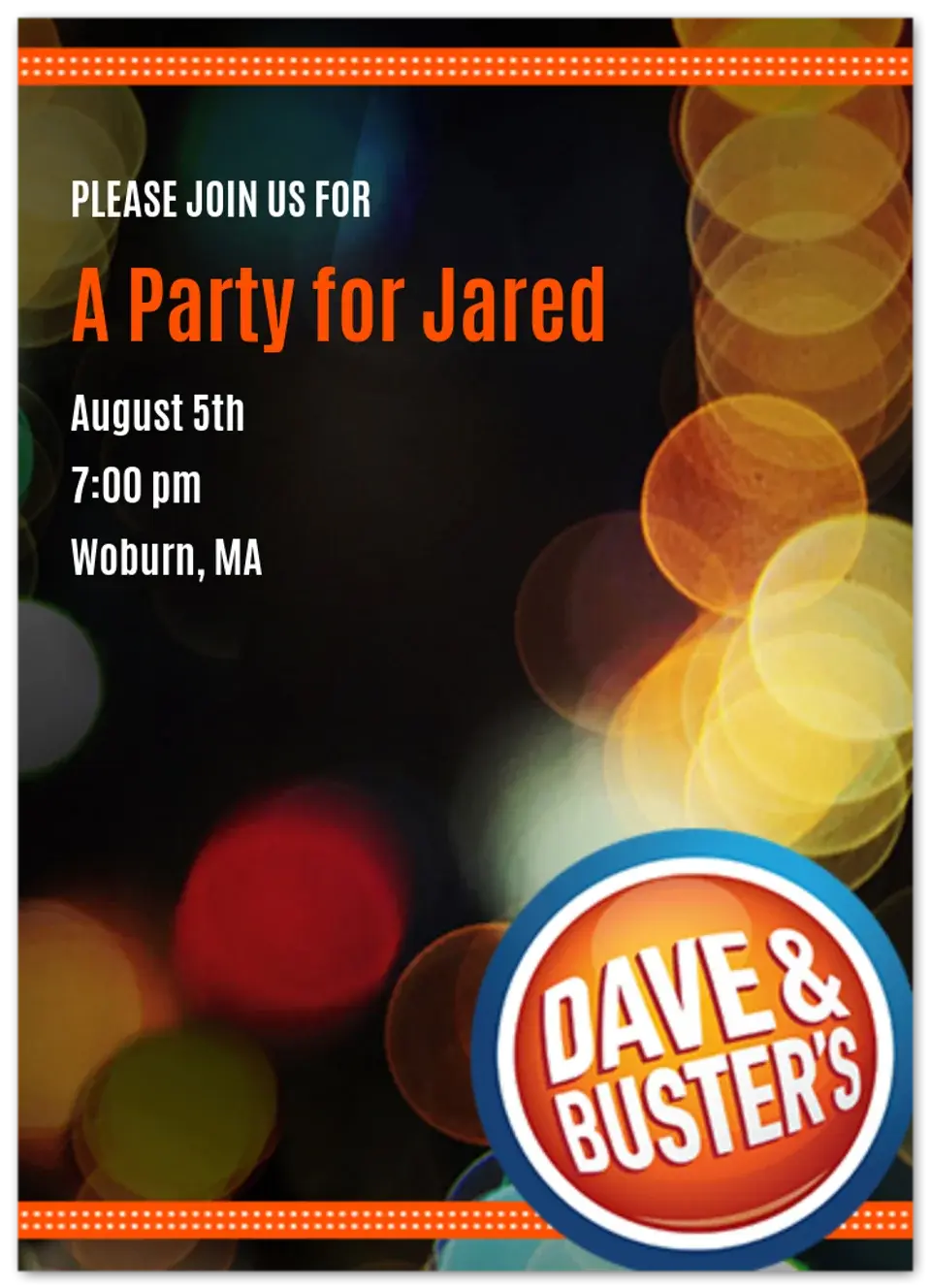Dave & Buster's | Classic card