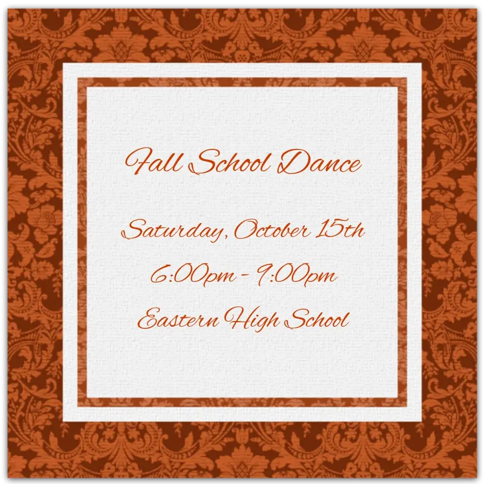 Fall Pattern card
