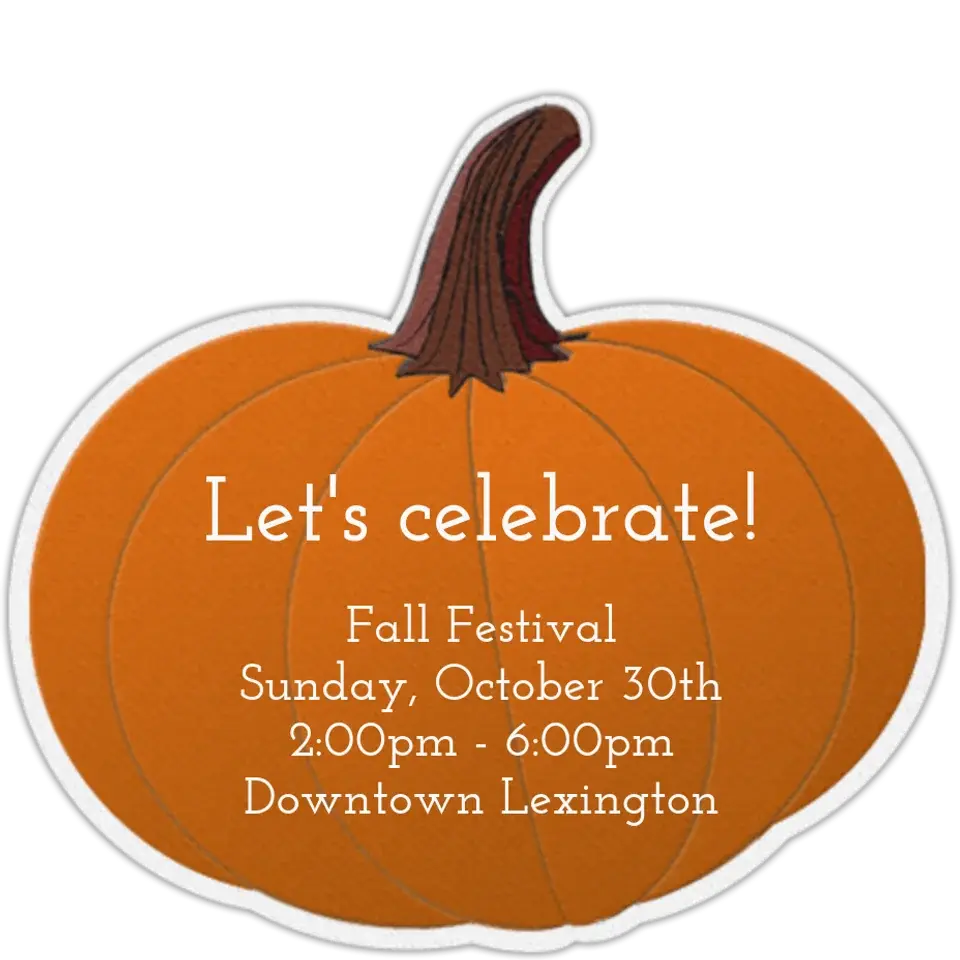 Pumpkin card