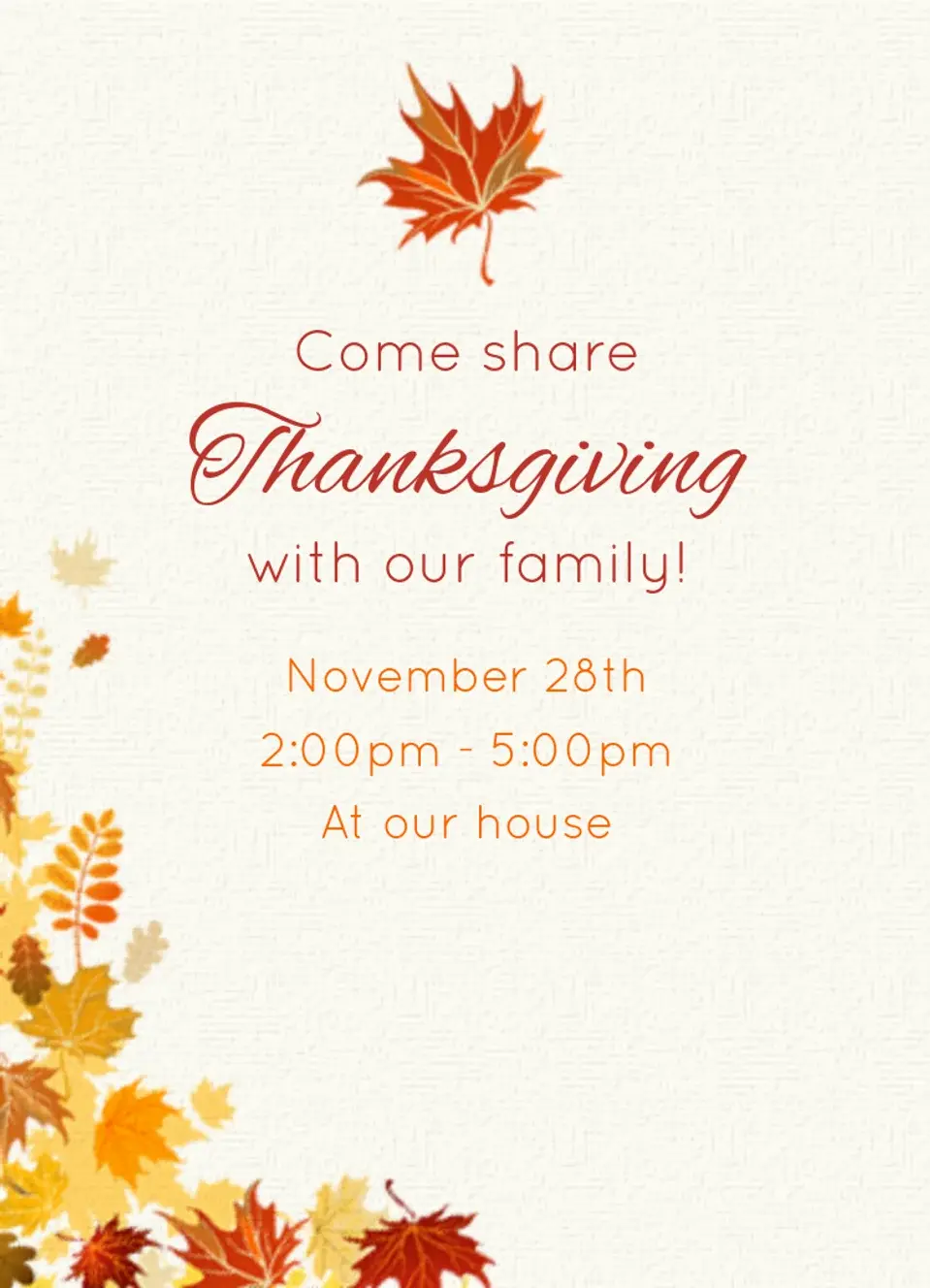Falling Leaves card