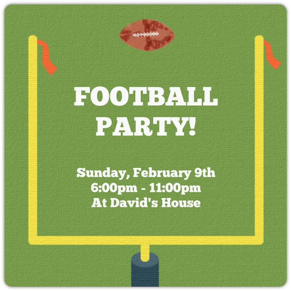 Football Uprights card image
