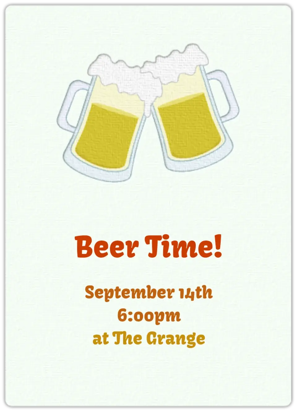 Beer Cheer card