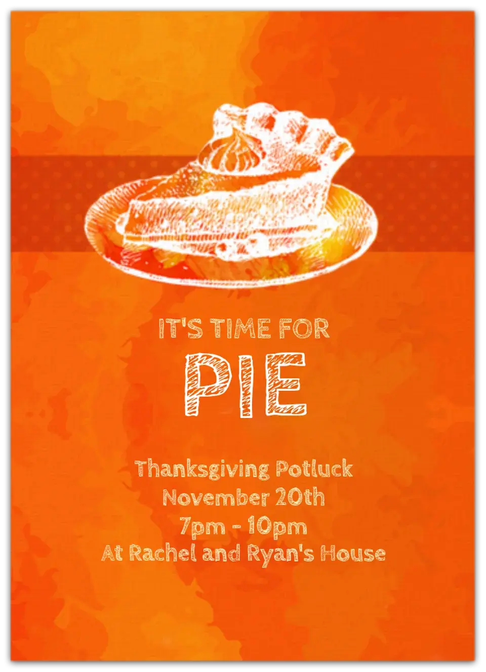 Pumpkin Pie card