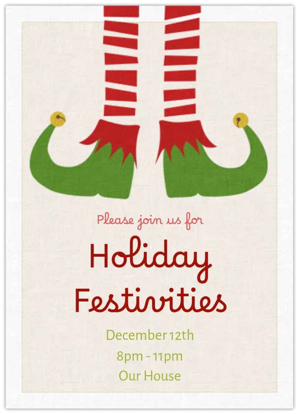 Christmas Elf card